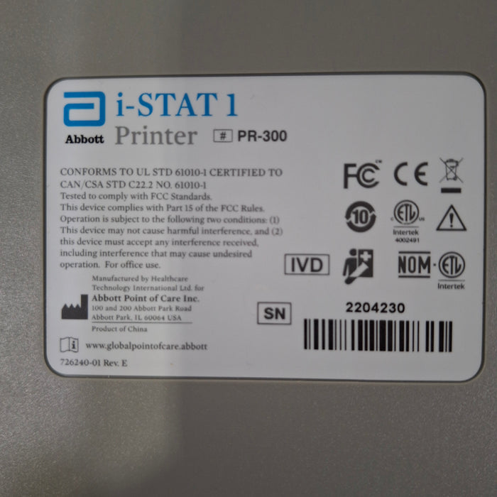 Abbott i-Stat PR-300 Printer