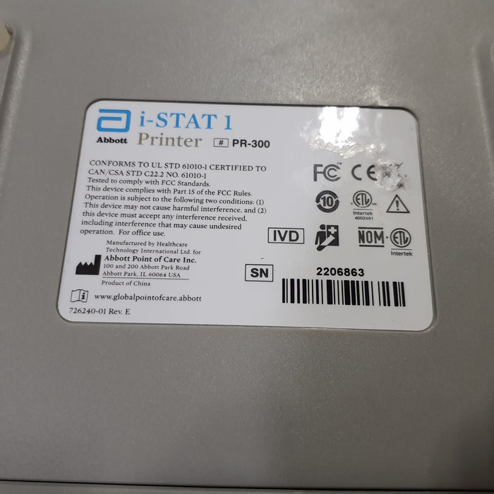 Abbott i-Stat 1 300G Wireless Blood Analyzer with i-Stat 1 Printer