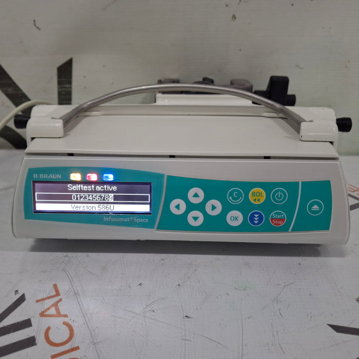 B. Braun Infusomat Space w/Pole Clamp & AC Adapter Infusion Pump