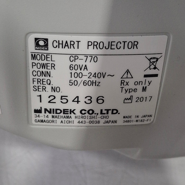 Nidek CP-770 Chart Projector