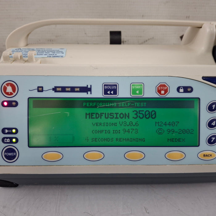 Smiths Medical Medfusion 3500 Syringe Infusion Pump