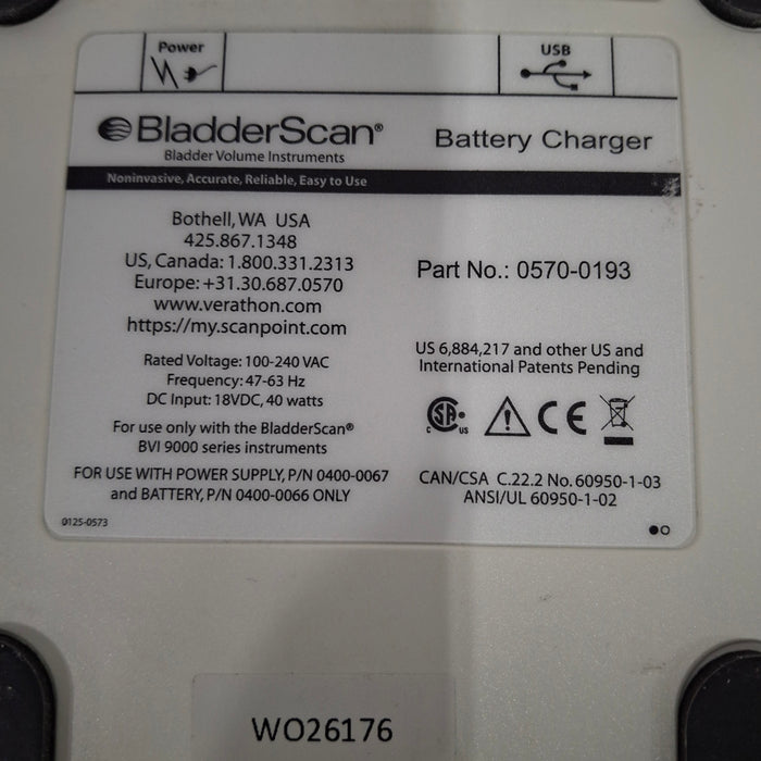 Verathon Medical, Inc BladderScan 0570-0193 Battery Charger