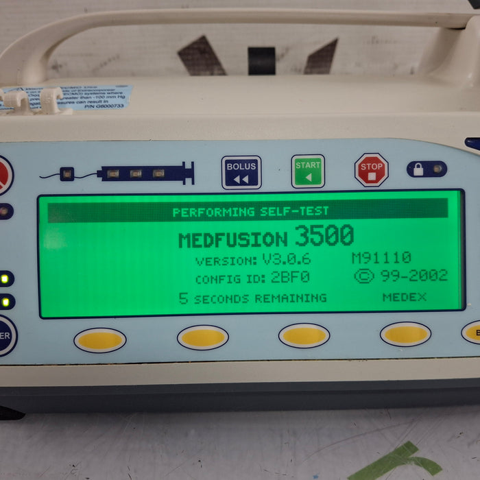 Smiths Medical Medfusion 3500 Syringe Infusion Pump