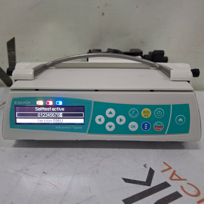 B. Braun Infusomat Space w/Pole Clamp & AC Adapter Infusion Pump