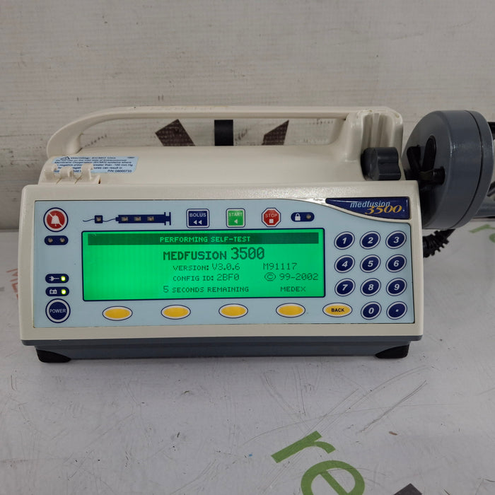 Smiths Medical Medfusion 3500 Syringe Infusion Pump