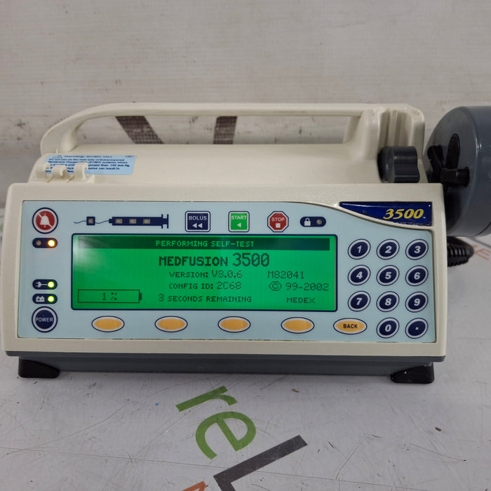 Smiths Medical Medfusion 3500 Syringe Infusion Pump