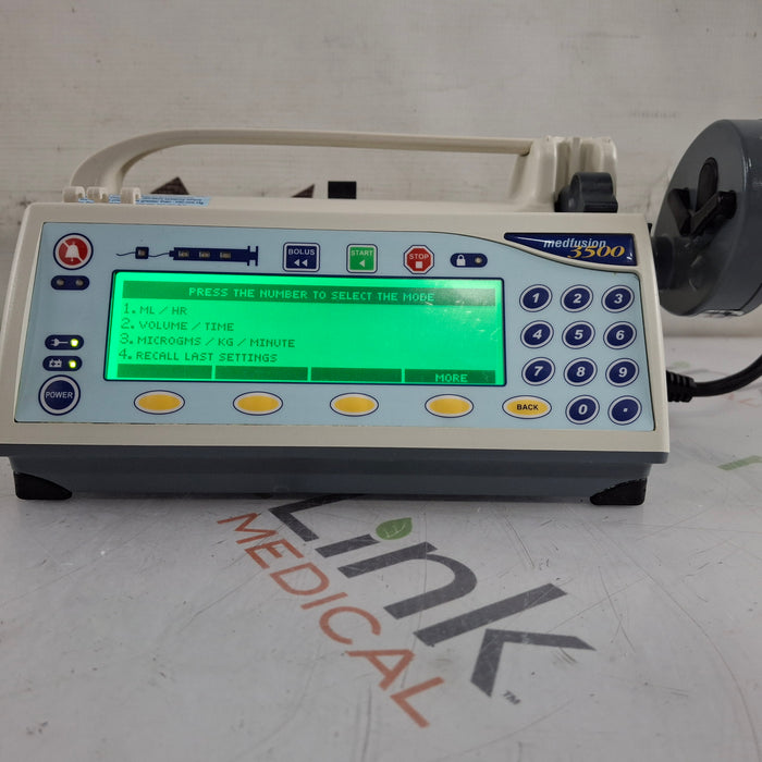 Smiths Medical Medfusion 3500 Syringe Infusion Pump