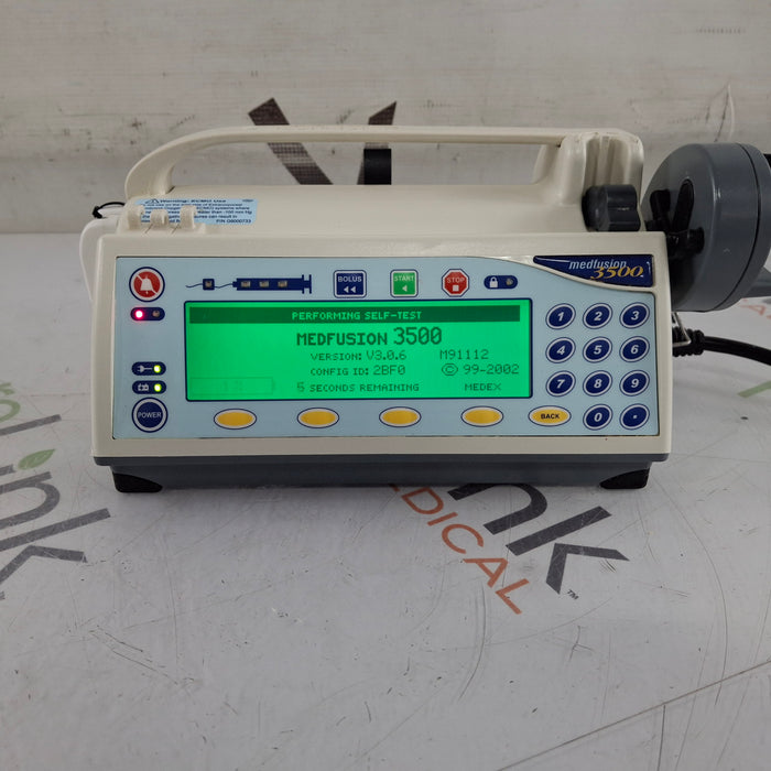 Smiths Medical Medfusion 3500 Syringe Infusion Pump