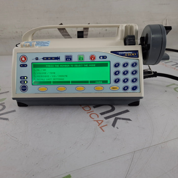 Smiths Medical Medfusion 3500 Syringe Infusion Pump