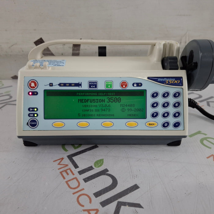 Smiths Medical Medfusion 3500 Syringe Infusion Pump