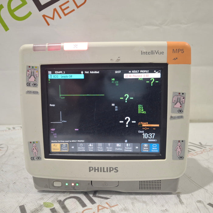 Philips Intellivue MP5 - ECG, Fast SpO2, NIBP Patient Monitor