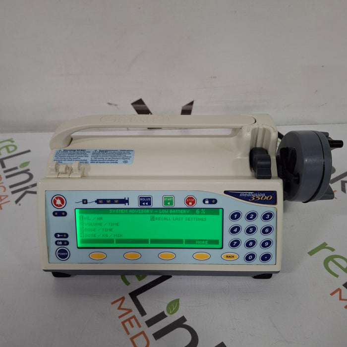 Smiths Medical Medfusion 3500 Syringe Infusion Pump