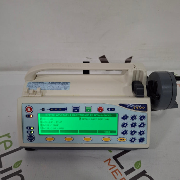 Smiths Medical Medfusion 3500 Syringe Infusion Pump