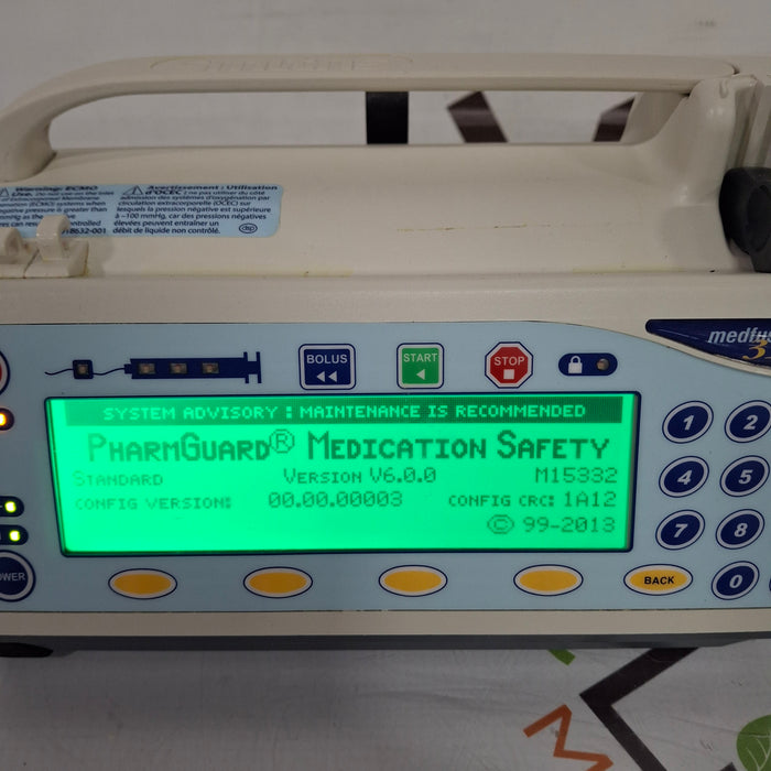 Smiths Medical Medfusion 3500 Syringe Infusion Pump