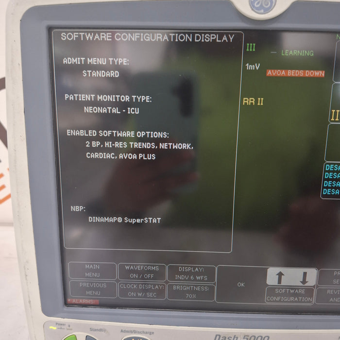 GE Healthcare Dash 5000 - Masimo SpO2 Patient Monitor