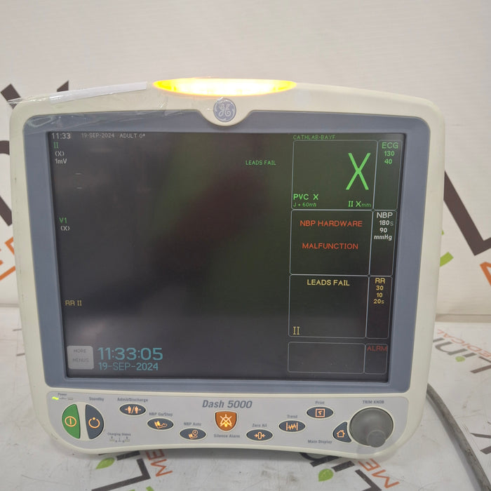 GE Healthcare Dash 5000 - Masimo SpO2 Patient Monitor