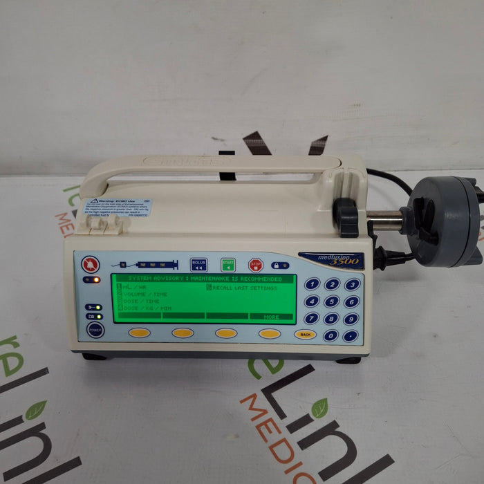 Smiths Medical Medfusion 3500 Syringe Infusion Pump