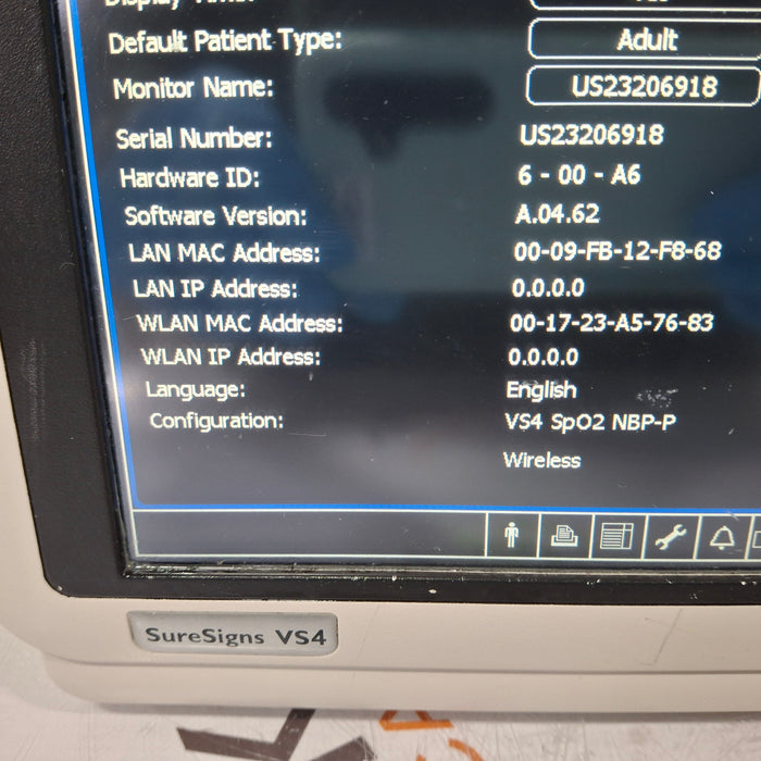 Philips SureSigns VS4 Vital Signs Monitor