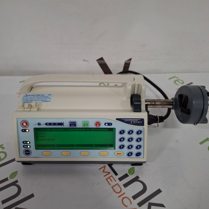 Smiths Medical Medfusion 3500 Syringe Infusion Pump