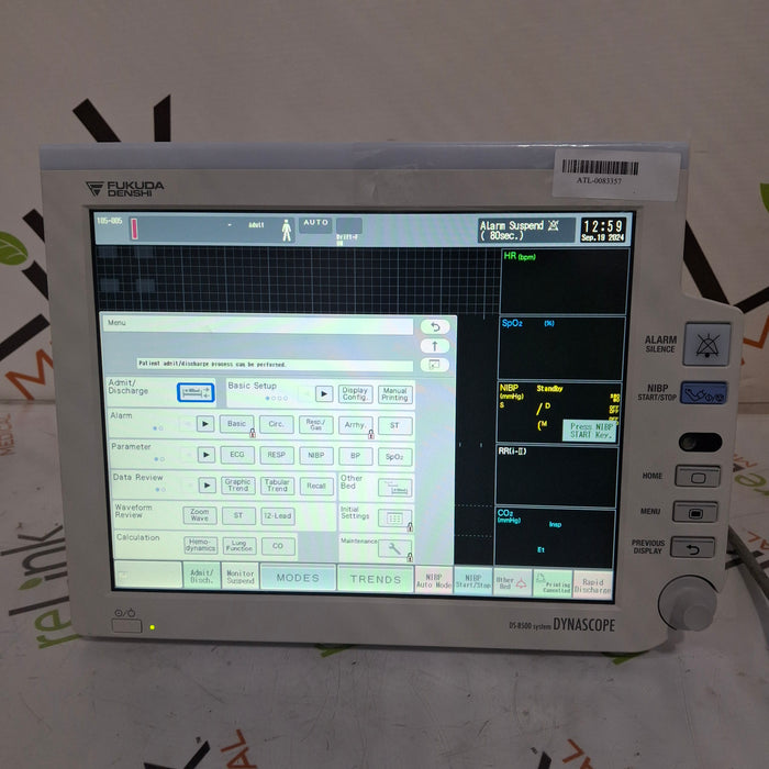 Fukuda Denshi Dynascope DS-8500 Patient Monitor