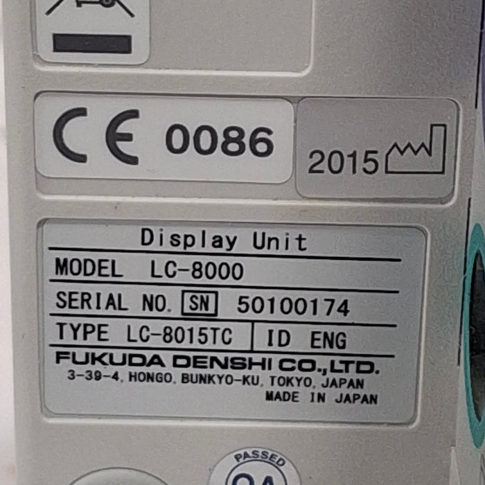 Fukuda Denshi Dynascope DS-8500 Patient Monitor