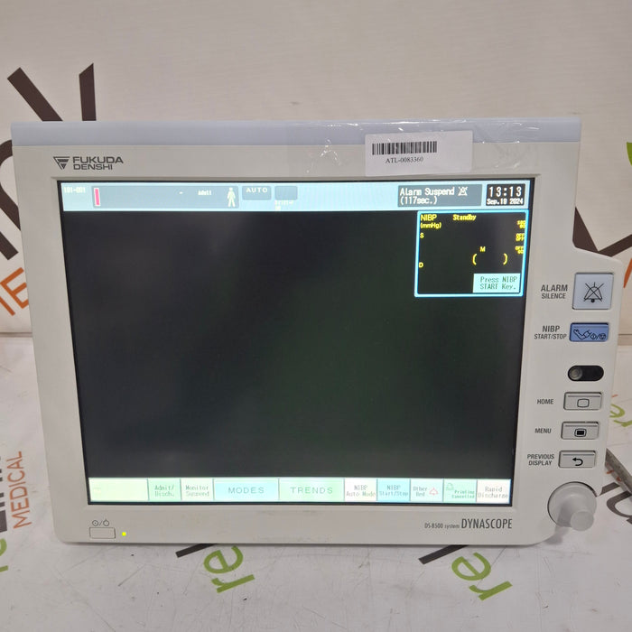 Fukuda Denshi Dynascope DS-8500 Patient Monitor