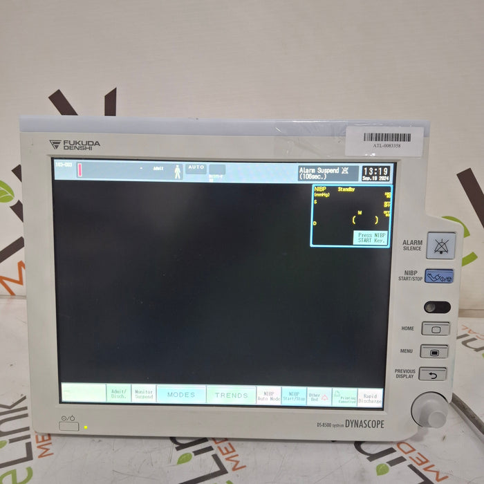 Fukuda Denshi Dynascope DS-8500 Patient Monitor