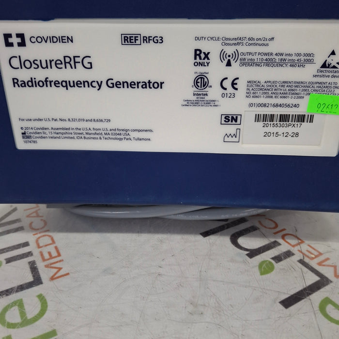 Covidien ClosureRFG Radiofrequency Generator