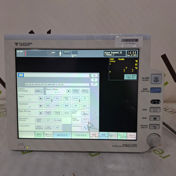 Fukuda Denshi Dynascope DS-8500 Patient Monitor