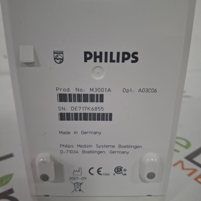 Philips M3001A-A03C06 Masimo SpO2, NIBP, ECG, Temp, IBP MMS Module