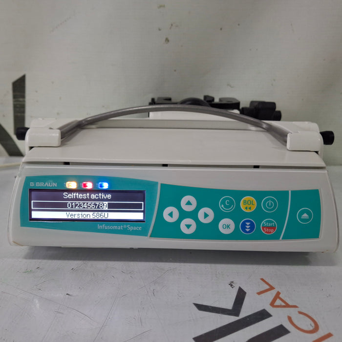 B. Braun Infusomat Space w/Pole Clamp & AC Adapter Infusion Pump