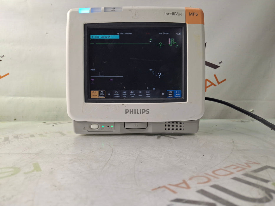 Philips Intellivue MP5 - ECG, Fast SpO2, NIBP, Press, Temp Patient Monitor