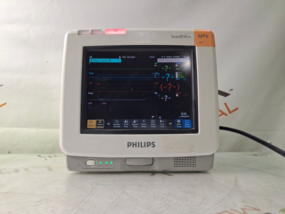 Philips Intellivue MP5 - ECG, Fast SpO2, NIBP, Press, Temp Patient Monitor