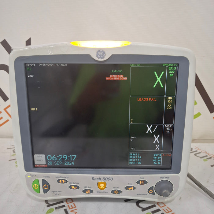 GE Healthcare Dash 5000 - Masimo SpO2 Patient Monitor