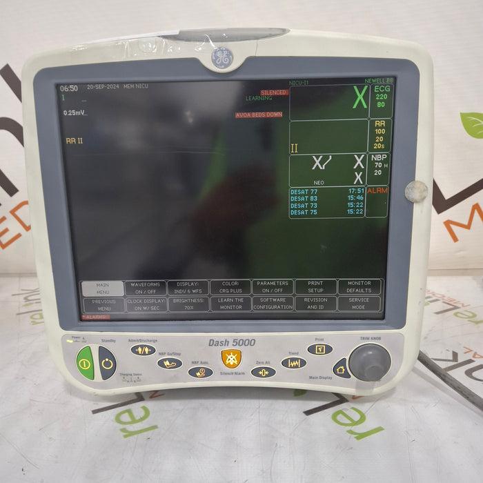 GE Healthcare Dash 5000 - Masimo SpO2 Patient Monitor