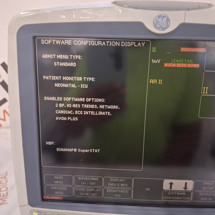 GE Healthcare Dash 5000 - Masimo SpO2 Patient Monitor