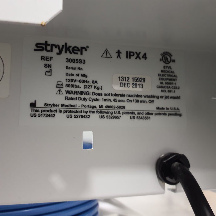 Stryker Secure III 3005 Hospital Bed