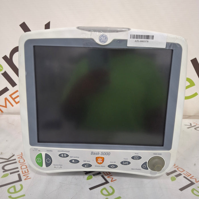 GE Healthcare Dash 5000 - Masimo SpO2 Patient Monitor