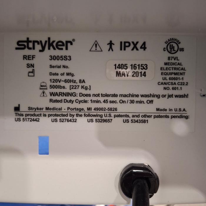 Stryker Secure III 3005 Hospital Bed