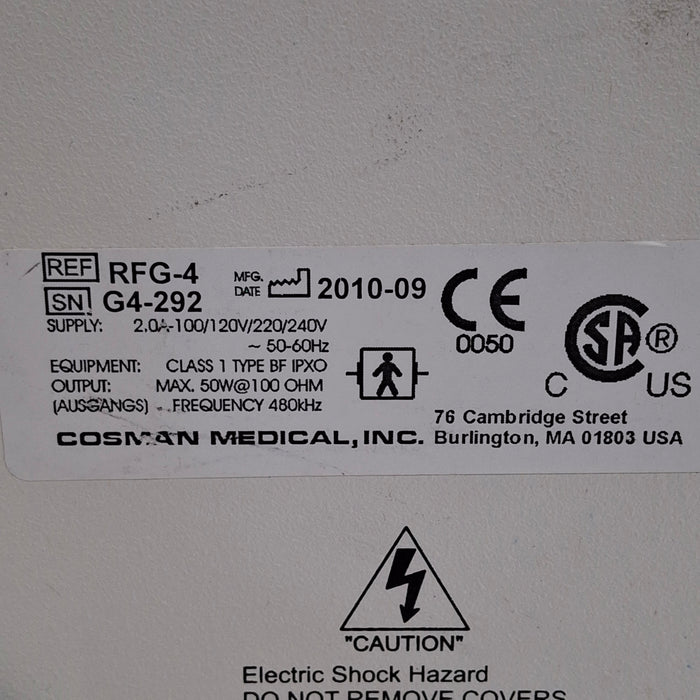 Cosman Medical, Inc. RFG-4 Radiofrequency Generator