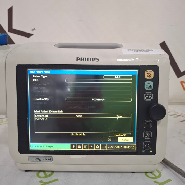 Philips SureSigns VS4 Vital Signs Monitor