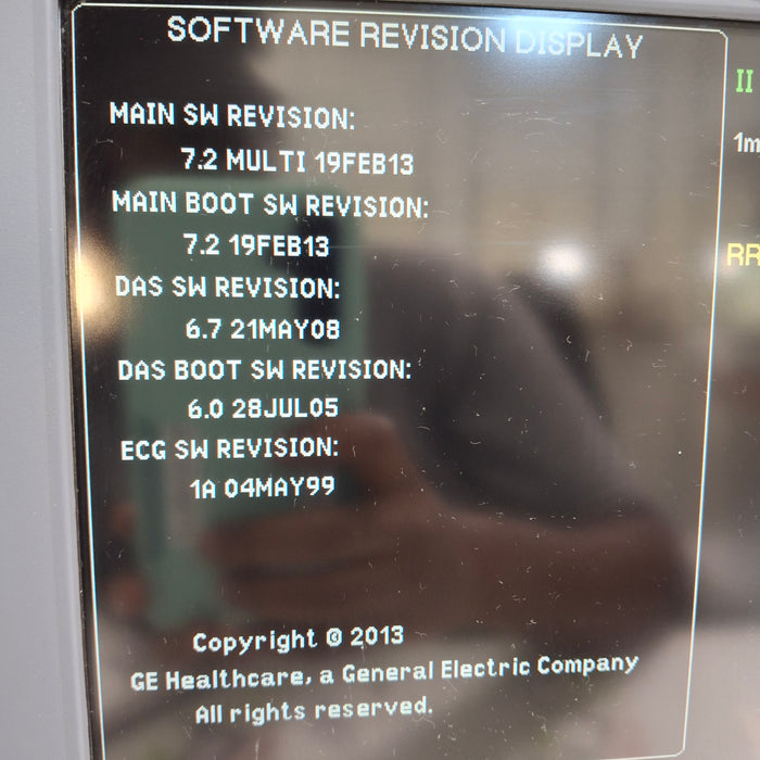 GE Healthcare Dash 5000 - Masimo SpO2 Patient Monitor