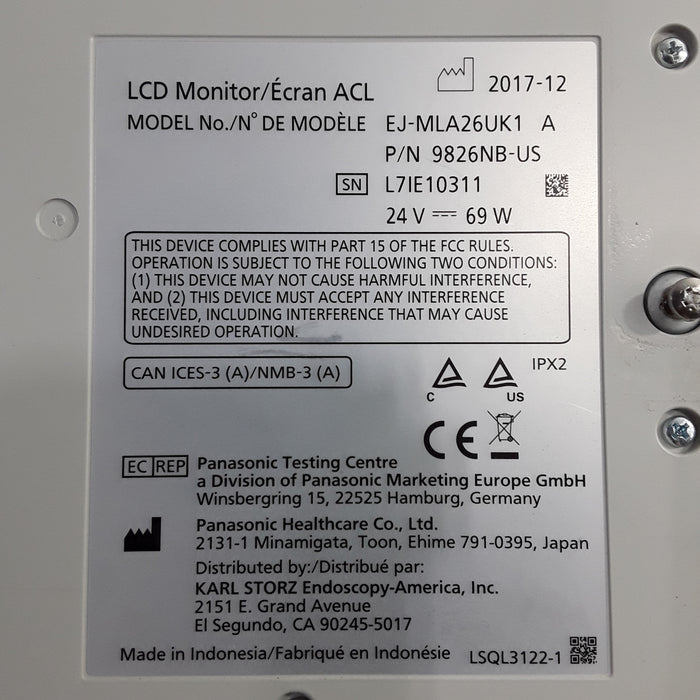 Karl Storz EJ-MLA26UK1 26" LED Surgical Display