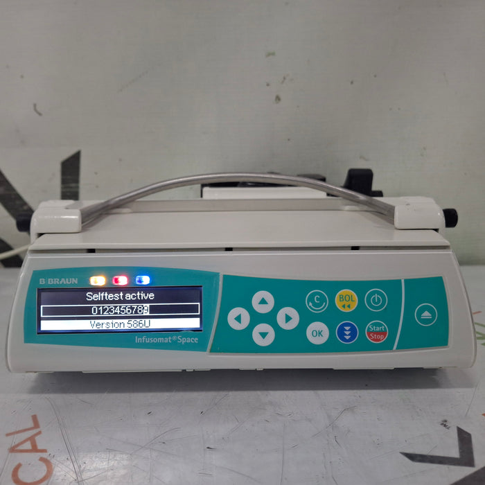 B. Braun Infusomat Space w/Pole Clamp & AC Adapter Infusion Pump