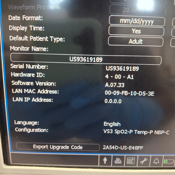 Philips Suresigns VS3 Vital Signs Monitor