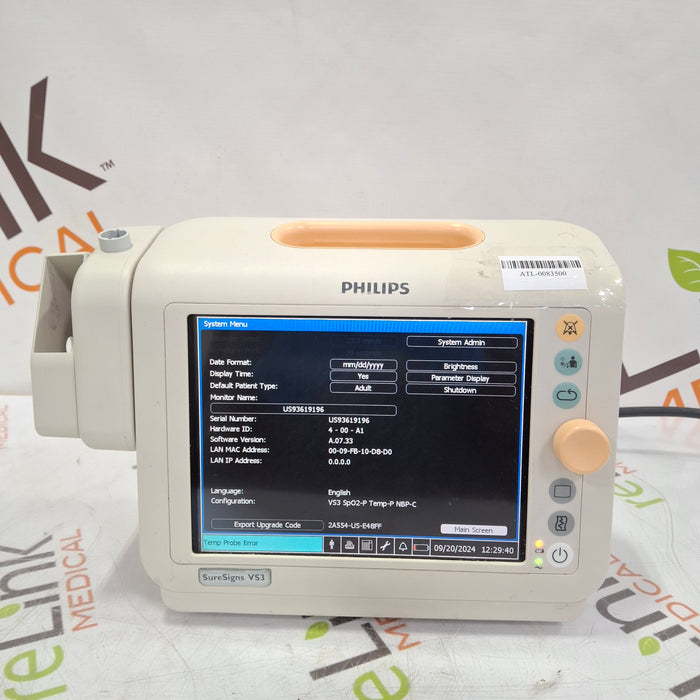 Philips Suresigns VS3 Vital Signs Monitor