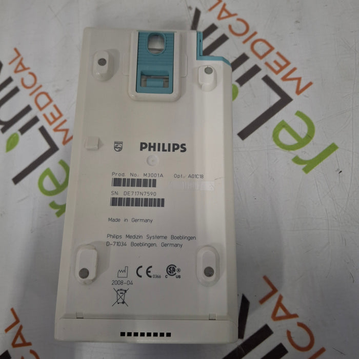 Philips M3001A-A01C18 Fast SpO2, NIBP, 12 lead ECG, Temp, IBP MMS Module