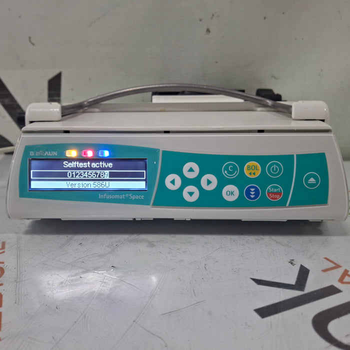 B. Braun Infusomat Space w/Pole Clamp & AC Adapter Infusion Pump
