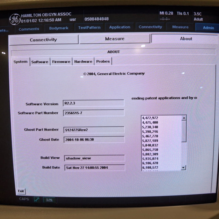 GE Healthcare Logiq 3 Ultrasound