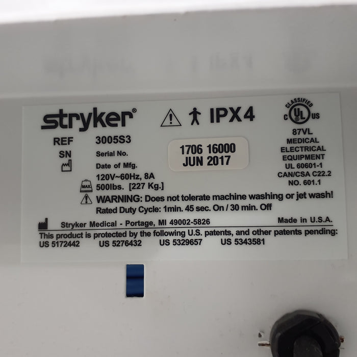 Stryker Secure III 3005 Hospital Bed